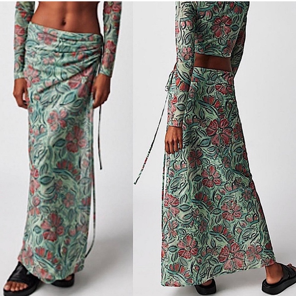 Free People Supernova Wrap Skirt & Top 2 Piece Set Small - Picture 5 of 6